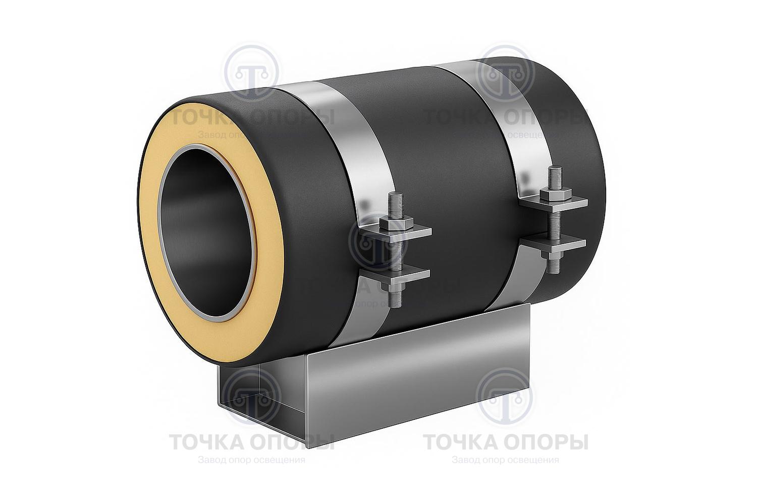 Скользящая опора СПОк 273/400.200 подкладная канальная для труб в ППУ