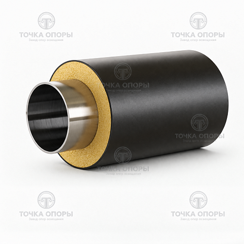 Труба ППУ полиэтиленовая оболочка 710х530х7 мм ГОСТ 30732-2006