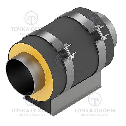 Скользящая опора СПО 108/250.150 подкладная для труб в ППУ